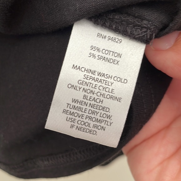 Derek Heart Black Beauty Doubled Sided Drawstring Long Sleeve Top Size L… - Picture 6 of 6